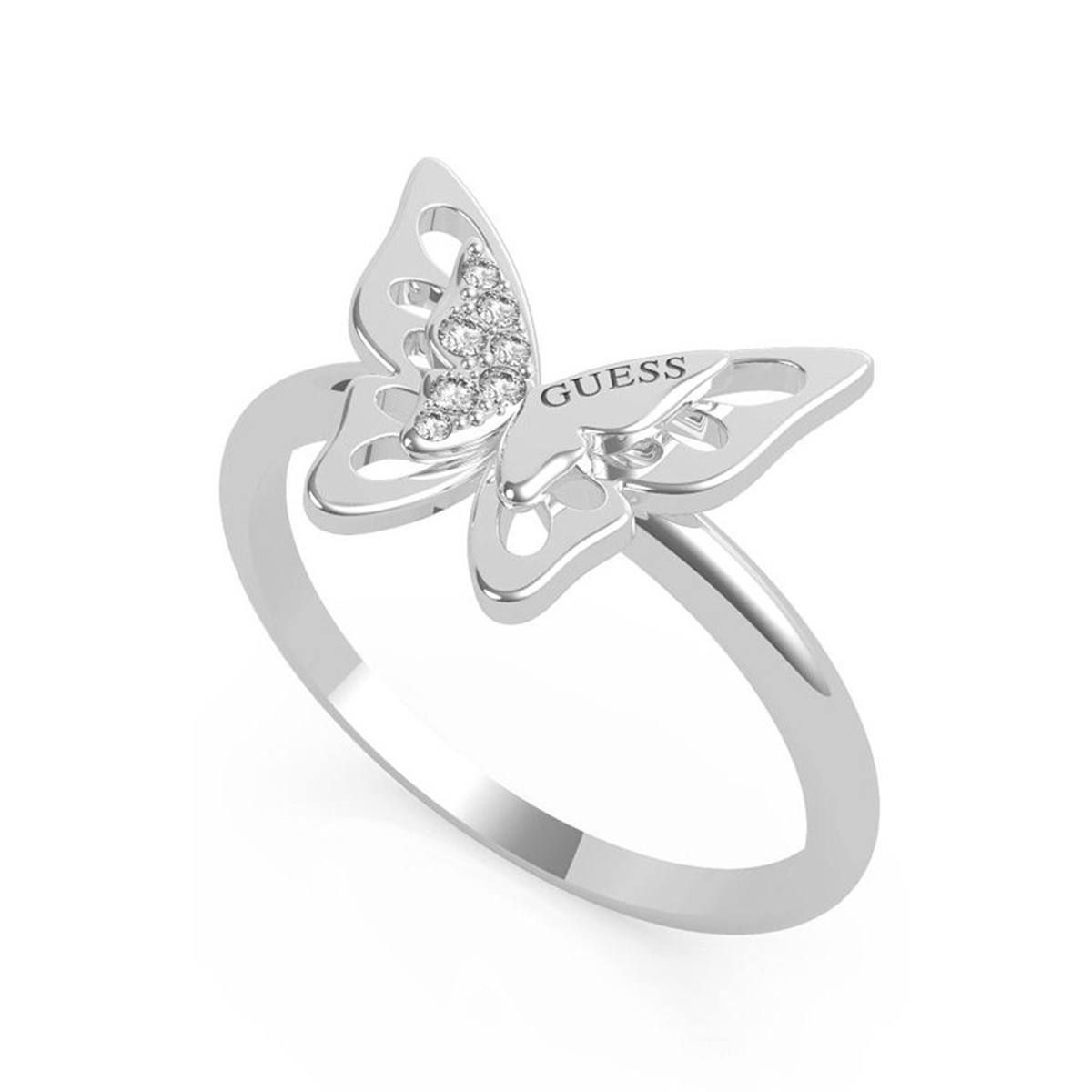 BAGUE GUESS FLY AWAY FEMME ACIER